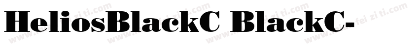 HeliosBlackC BlackC字体转换